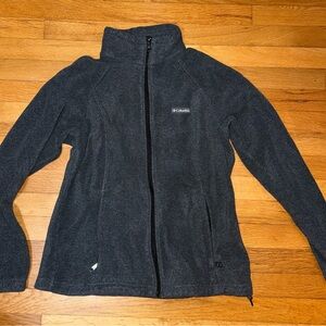 Columbia Women's Charcoal Full-Zip Teddy Fleece Jacket